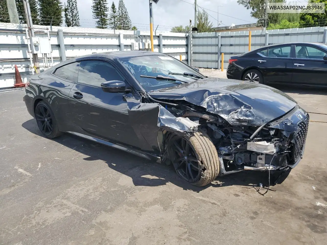 2022 BMW 430I VIN: WBA53AP02NCJ83946 Lot: 61433115