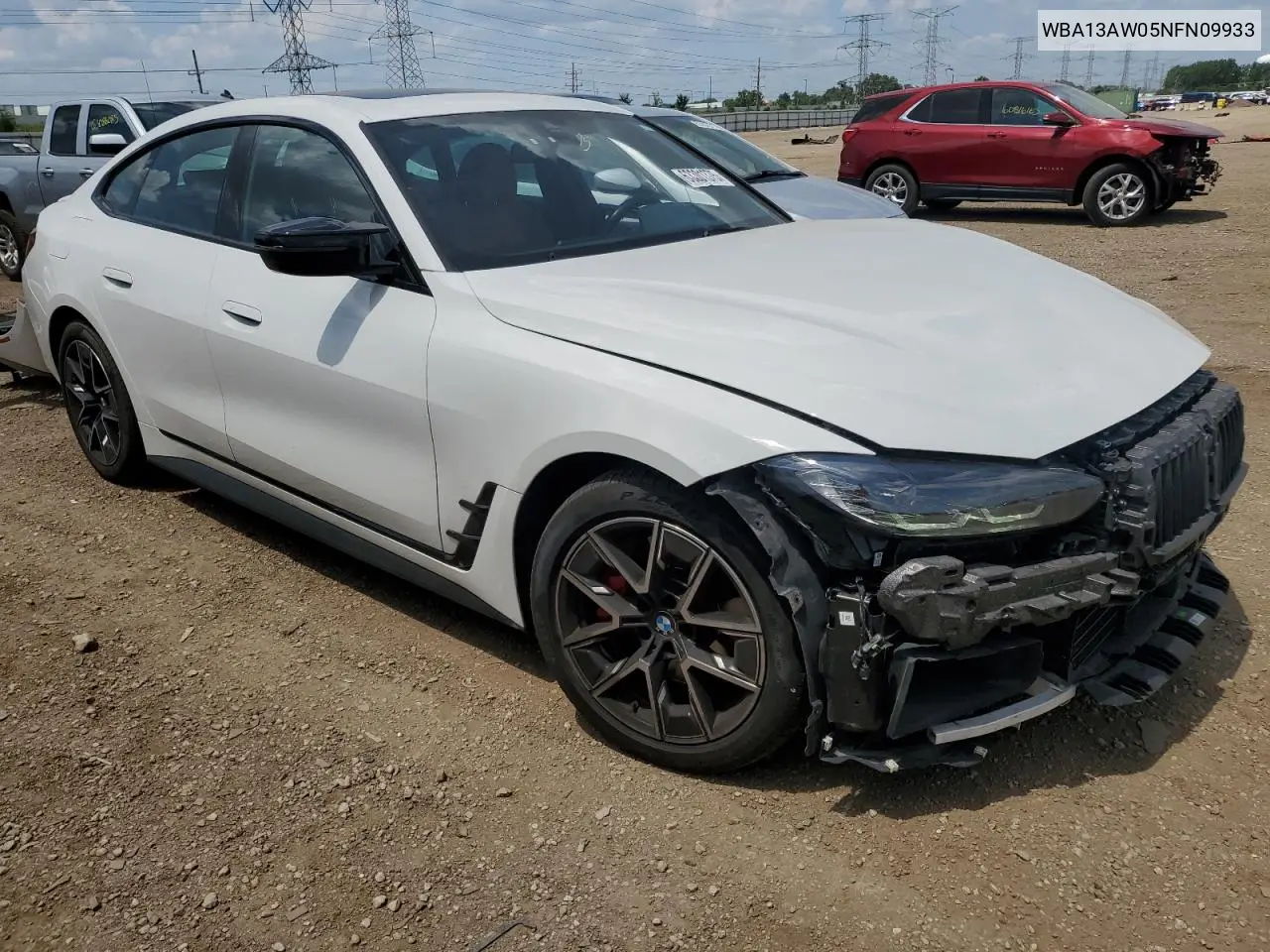 2022 BMW M440Xi Gran Coupe VIN: WBA13AW05NFN09933 Lot: 63301375