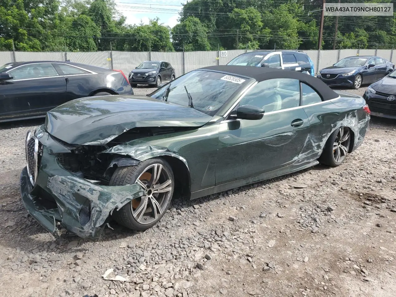 2022 BMW 430Xi VIN: WBA43AT09NCH80127 Lot: 63526505
