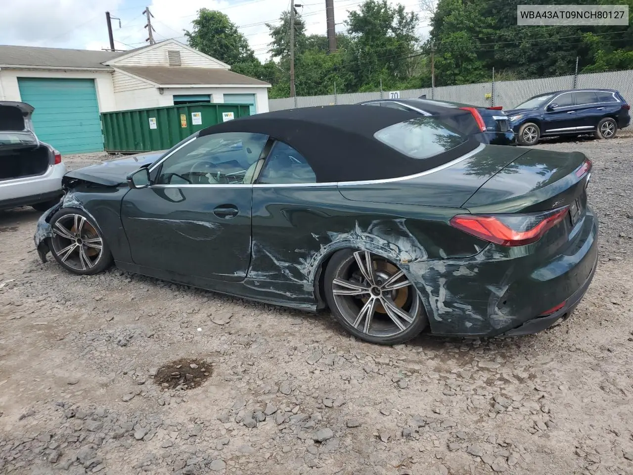 2022 BMW 430Xi VIN: WBA43AT09NCH80127 Lot: 63526505