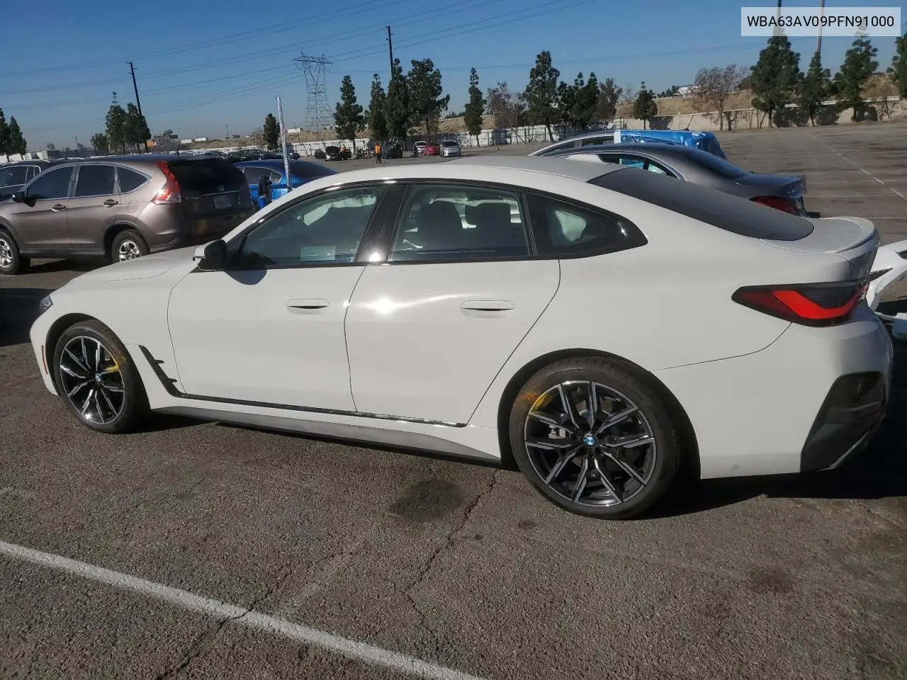 2023 BMW 430I Gran Coupe VIN: WBA63AV09PFN91000 Lot: 46491385