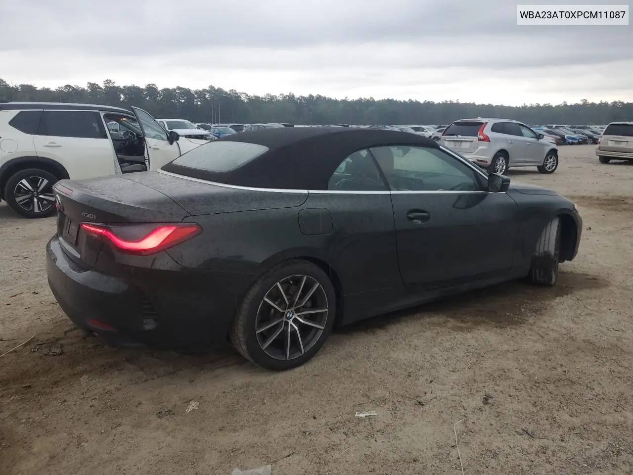 2023 BMW 430I VIN: WBA23AT0XPCM11087 Lot: 54893025