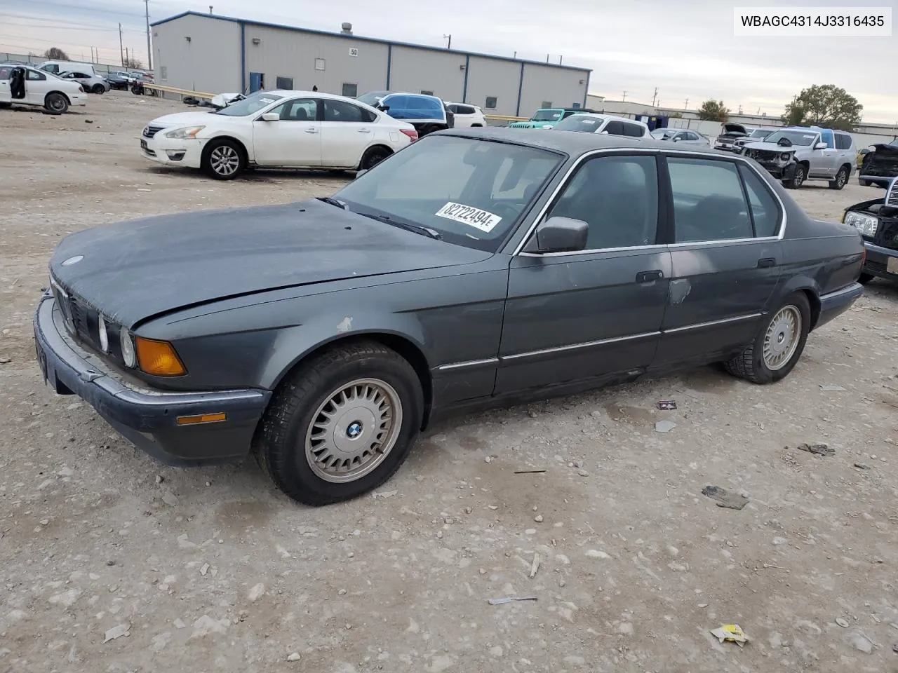 1988 BMW 735 Il VIN: WBAGC4314J3316435 Lot: 82722494