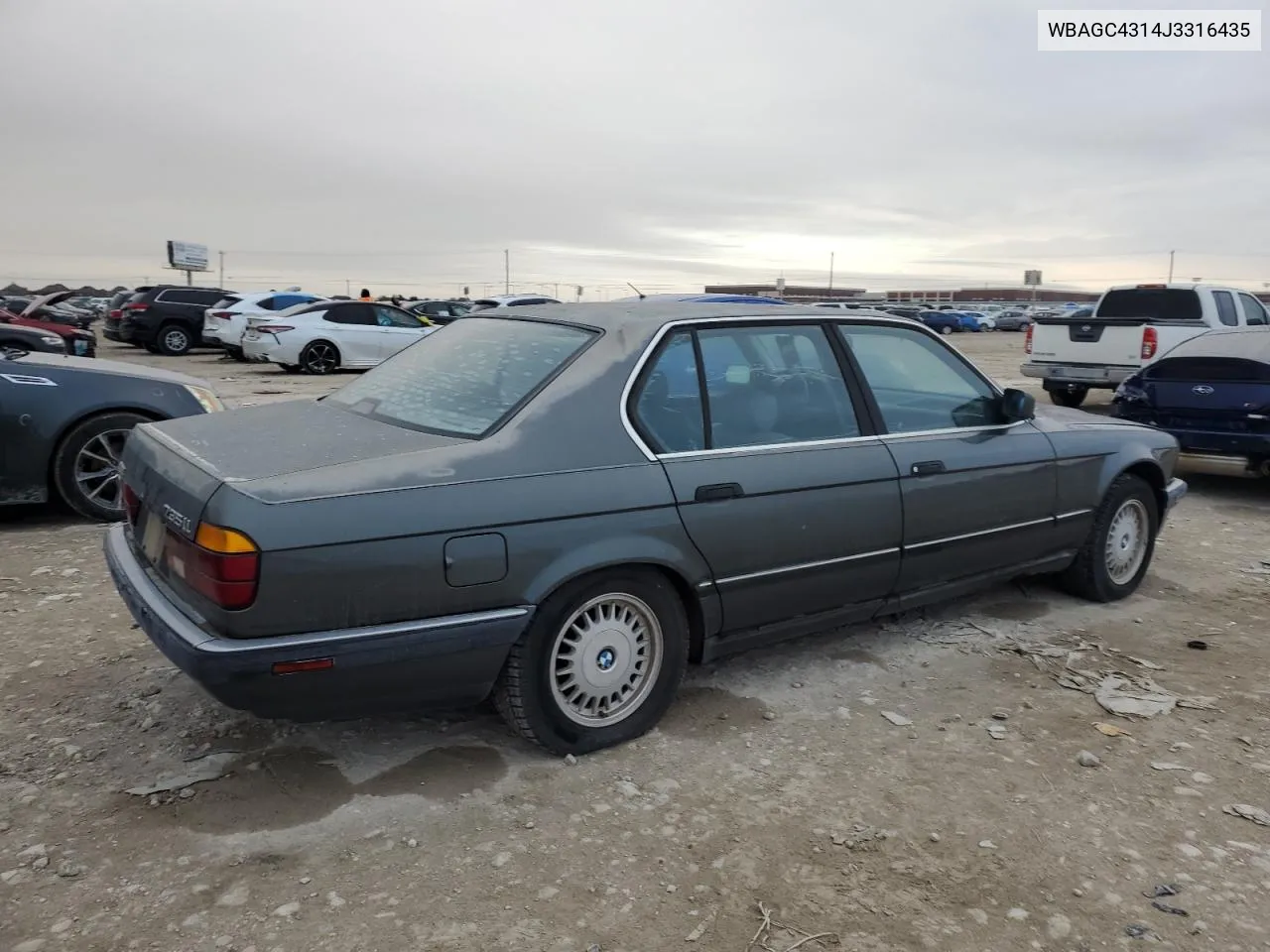 1988 BMW 735 Il VIN: WBAGC4314J3316435 Lot: 82722494