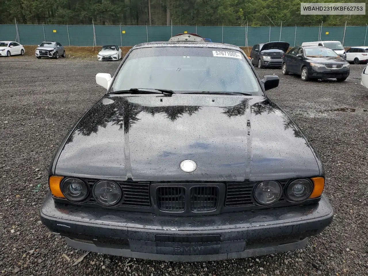 1989 BMW 535 I Automatic VIN: WBAHD2319KBF62753 Lot: 57671005