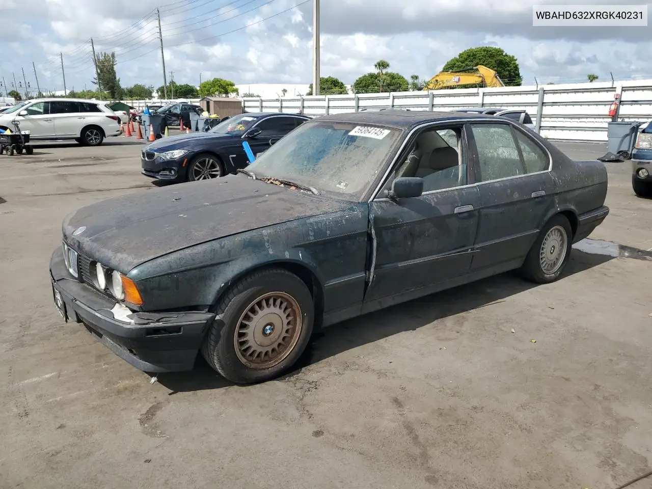 1994 BMW 525 I Automatic VIN: WBAHD632XRGK40231 Lot: 59364145