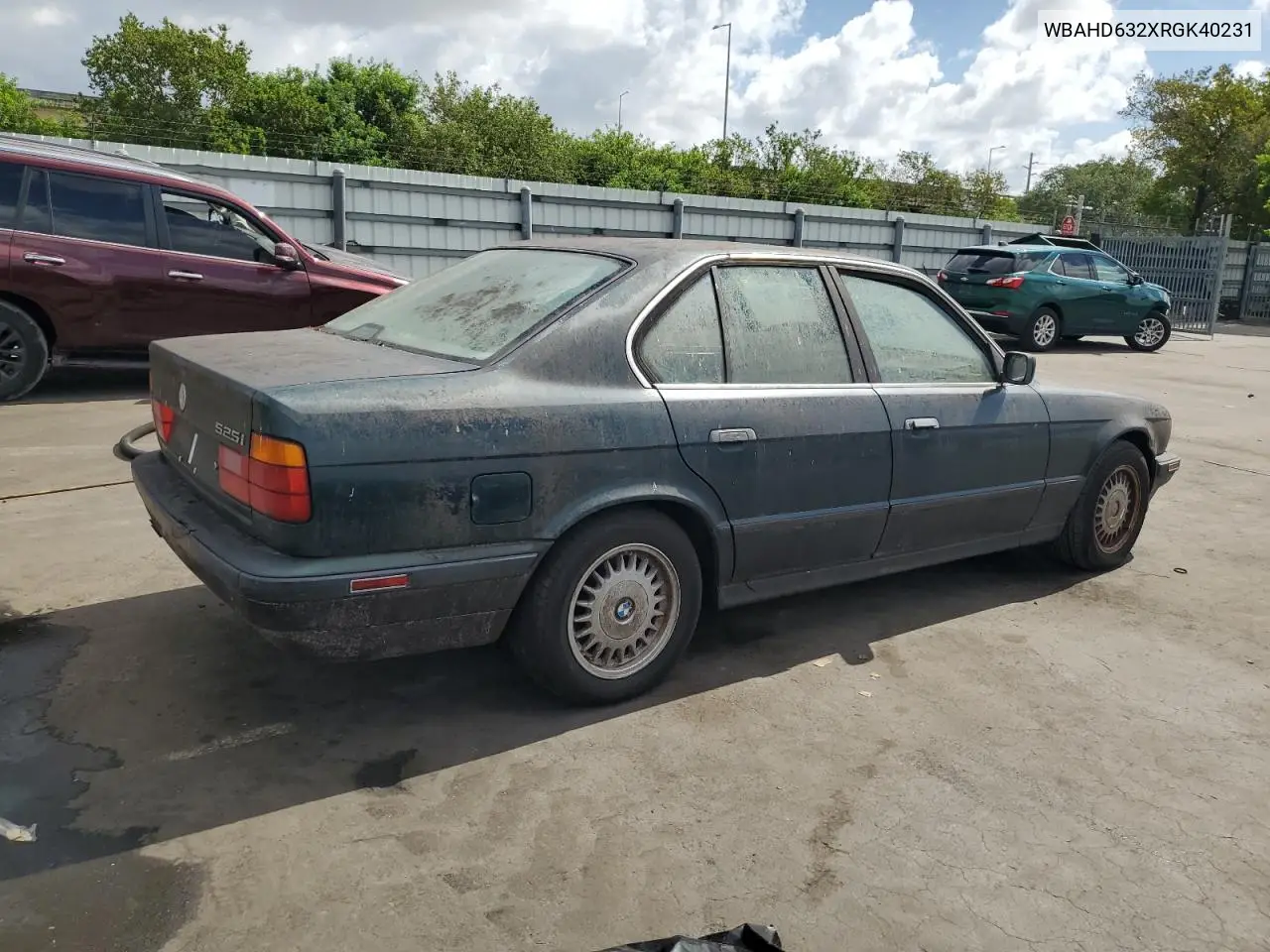 1994 BMW 525 I Automatic VIN: WBAHD632XRGK40231 Lot: 59364145