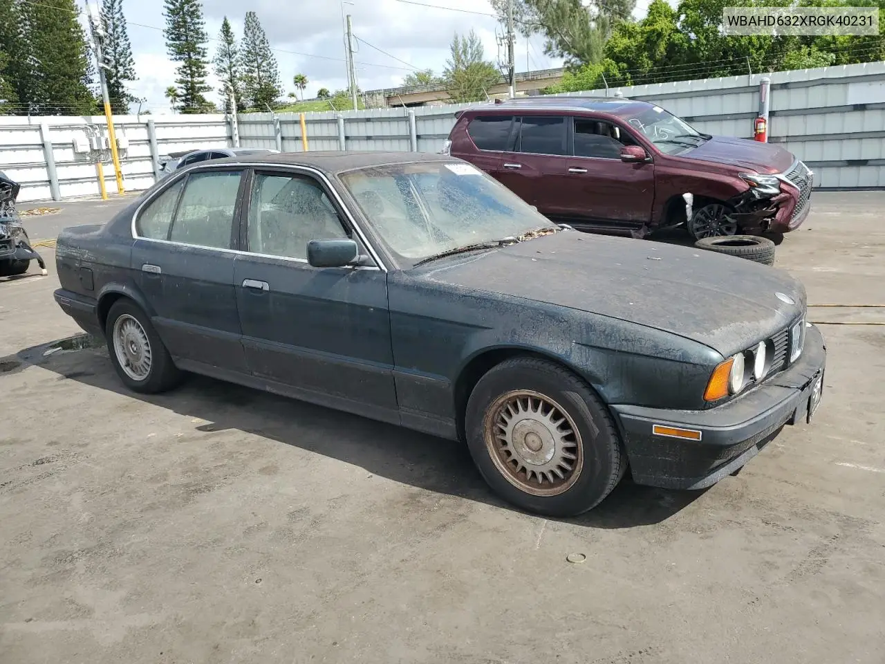1994 BMW 525 I Automatic VIN: WBAHD632XRGK40231 Lot: 59364145
