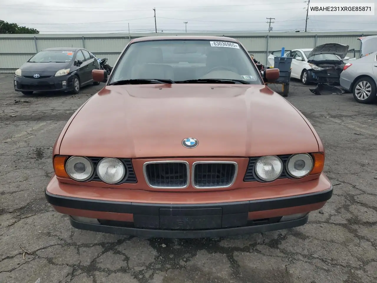 1994 BMW 530 I Automatic VIN: WBAHE231XRGE85871 Lot: 63036965