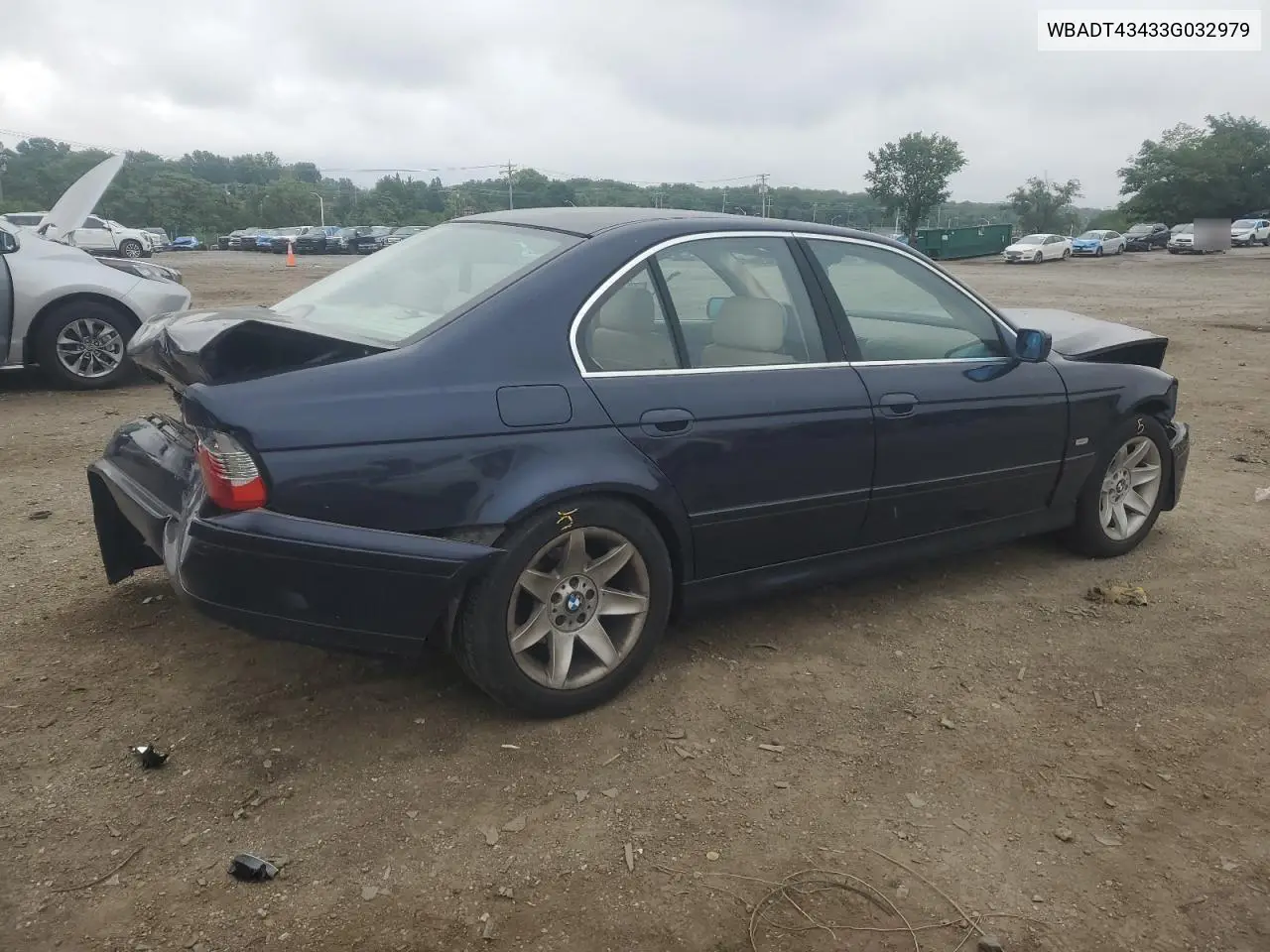 2003 BMW 525 I Automatic VIN: WBADT43433G032979 Lot: 62284225