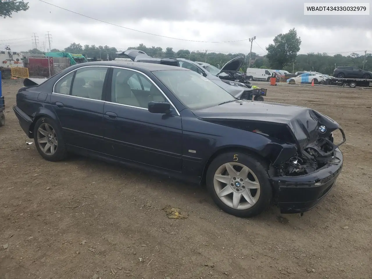 2003 BMW 525 I Automatic VIN: WBADT43433G032979 Lot: 62284225