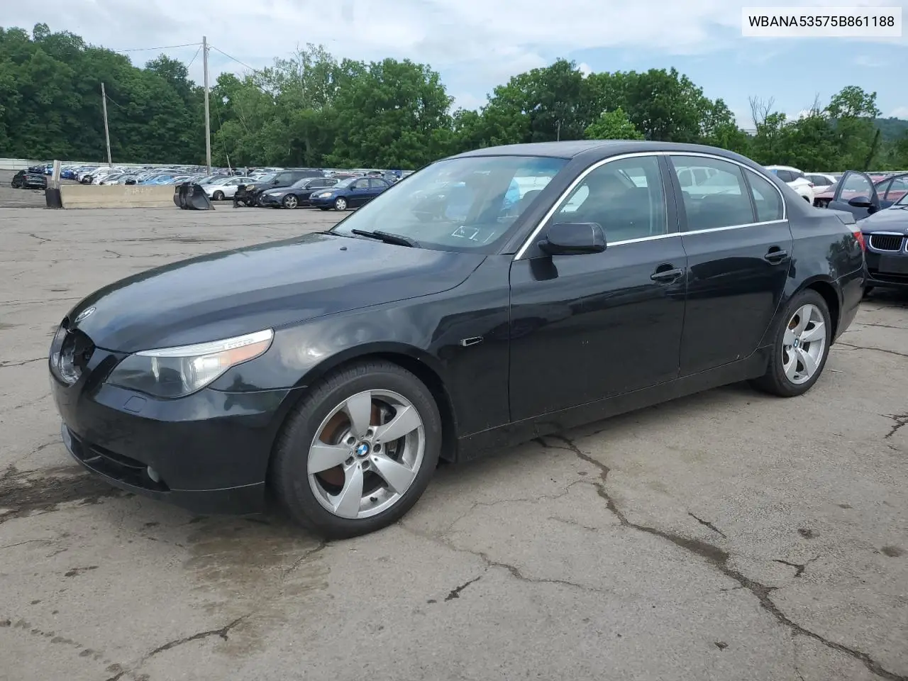 2005 BMW 525 I VIN: WBANA53575B861188 Lot: 63420875