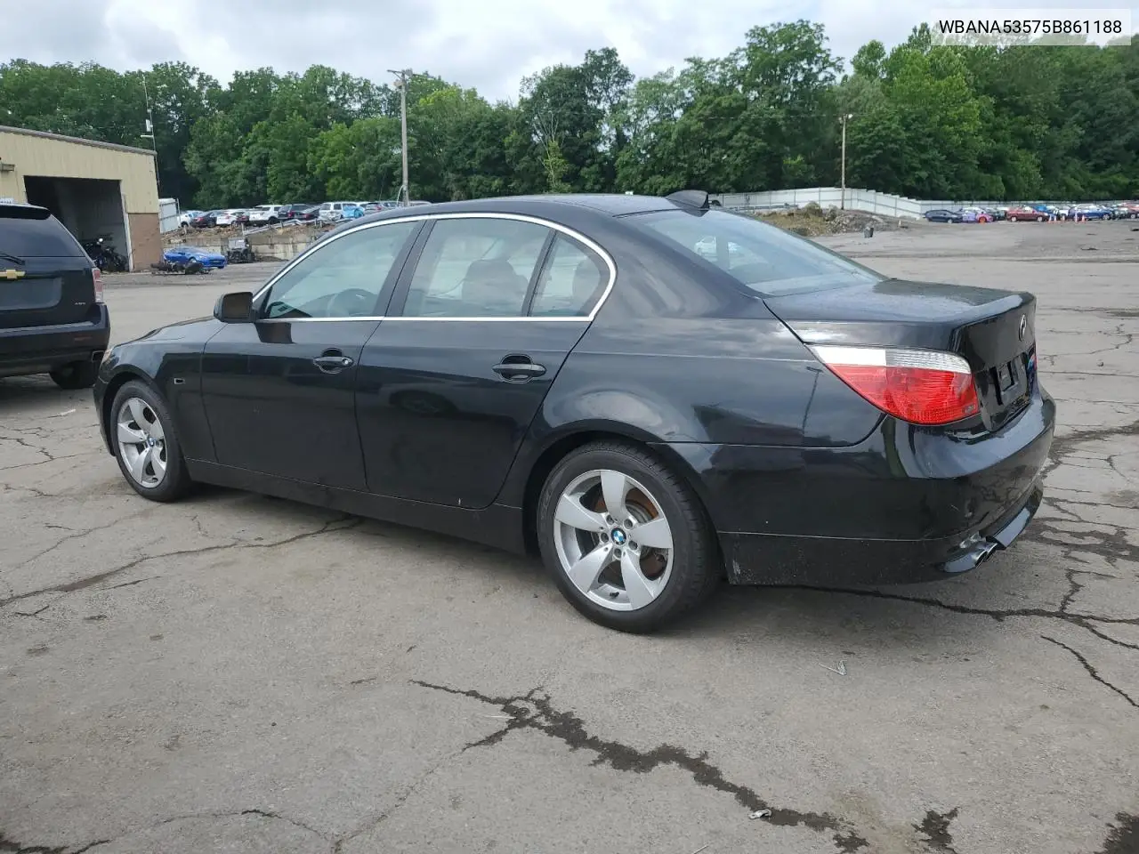2005 BMW 525 I VIN: WBANA53575B861188 Lot: 63420875