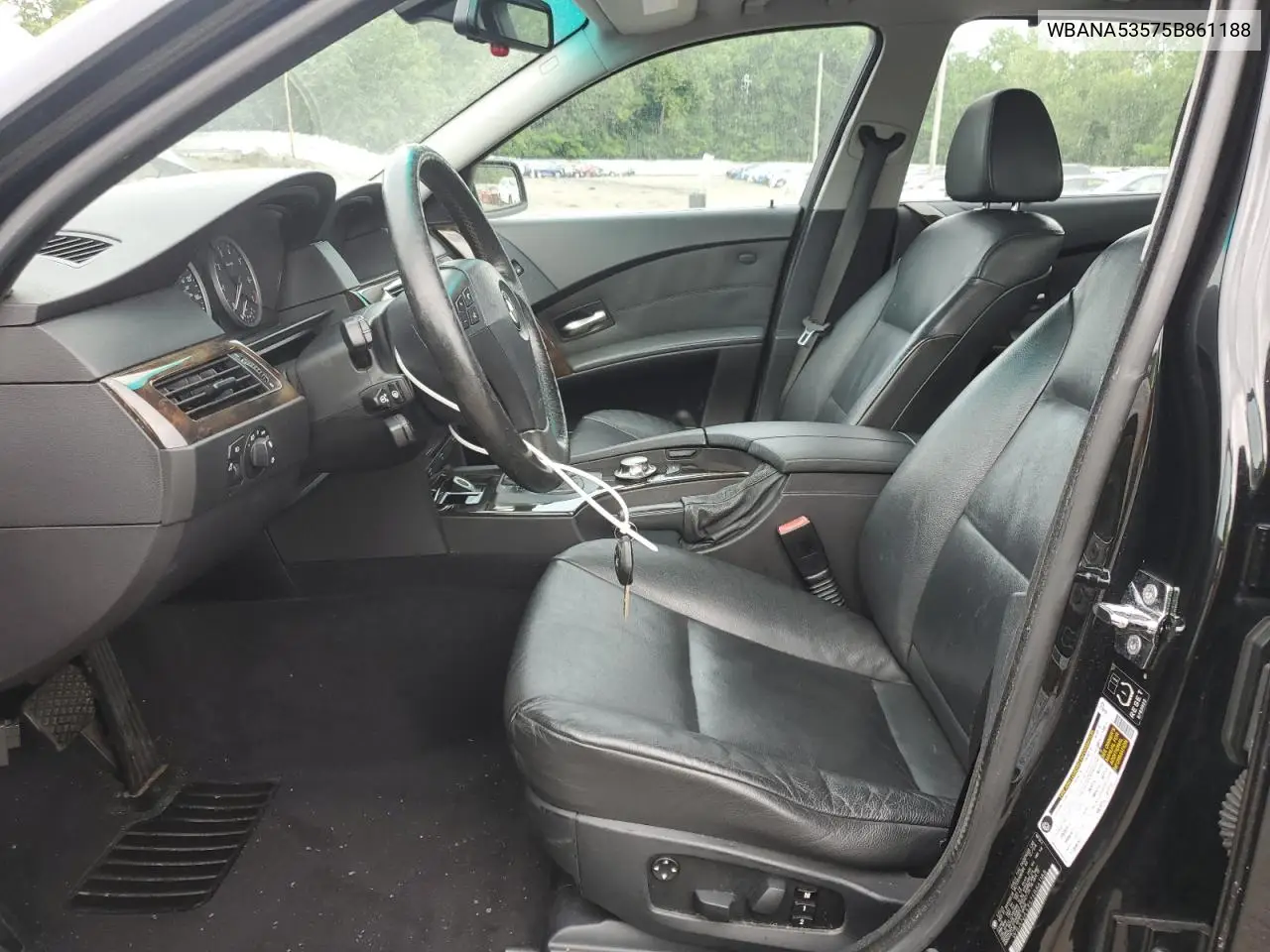 2005 BMW 525 I VIN: WBANA53575B861188 Lot: 63420875
