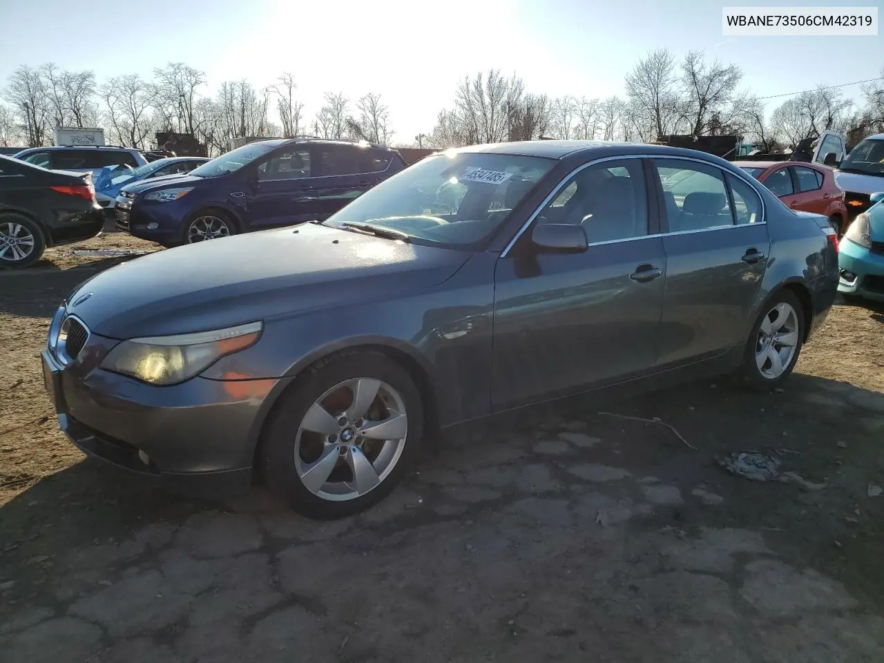2006 BMW 530 I VIN: WBANE73506CM42319 Lot: 45347485
