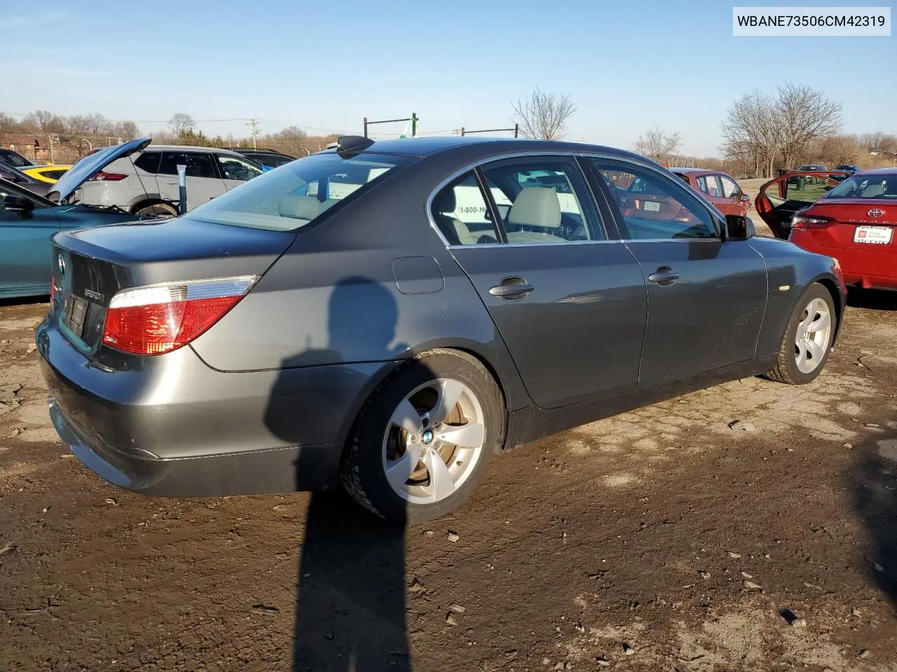 2006 BMW 530 I VIN: WBANE73506CM42319 Lot: 45347485