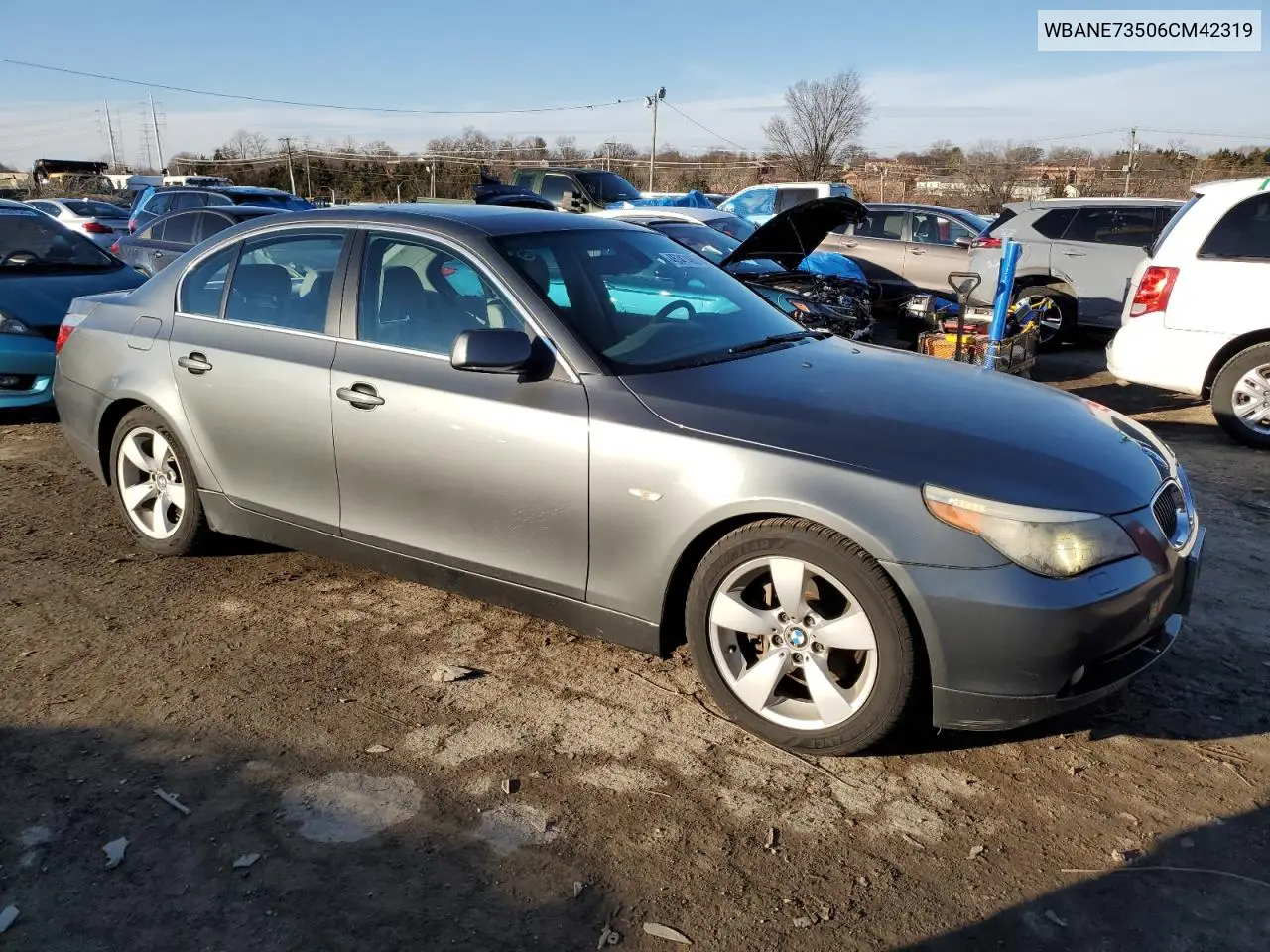 2006 BMW 530 I VIN: WBANE73506CM42319 Lot: 45347485