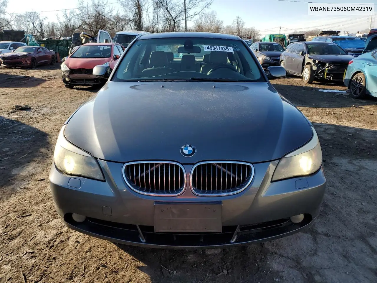 2006 BMW 530 I VIN: WBANE73506CM42319 Lot: 45347485