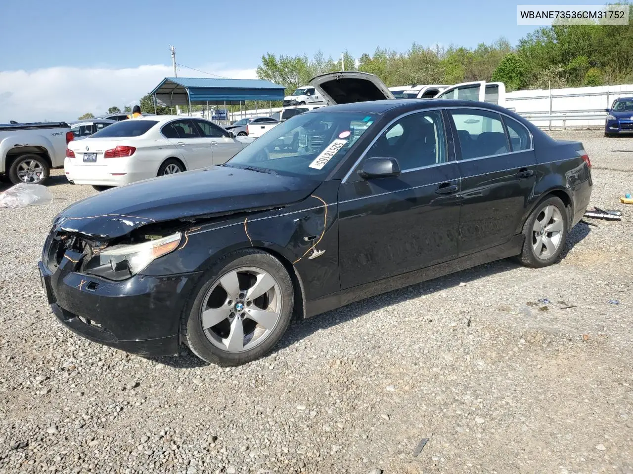 2006 BMW 530 I VIN: WBANE73536CM31752 Lot: 52518165