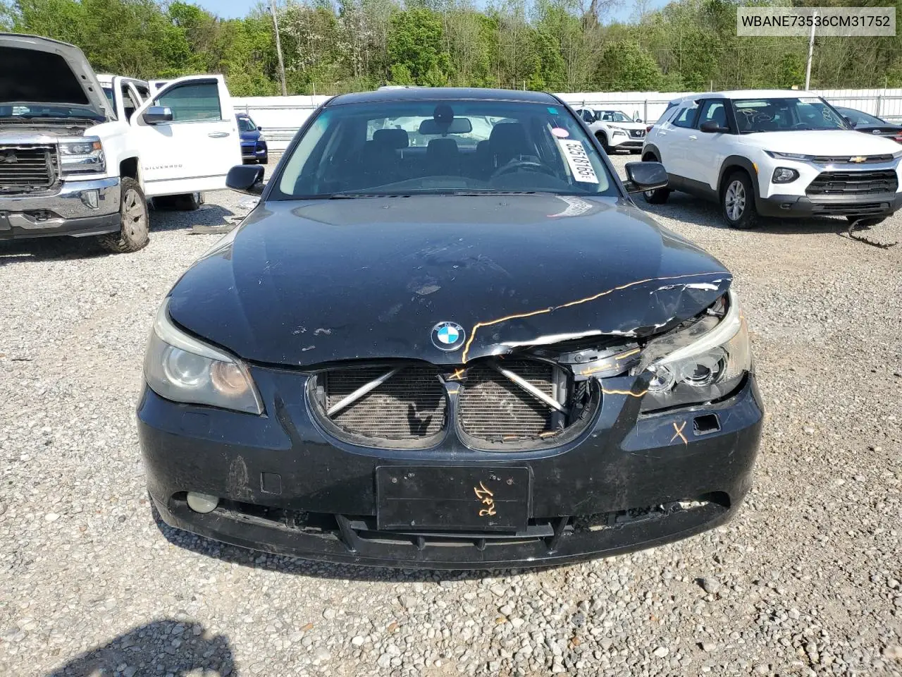 2006 BMW 530 I VIN: WBANE73536CM31752 Lot: 52518165