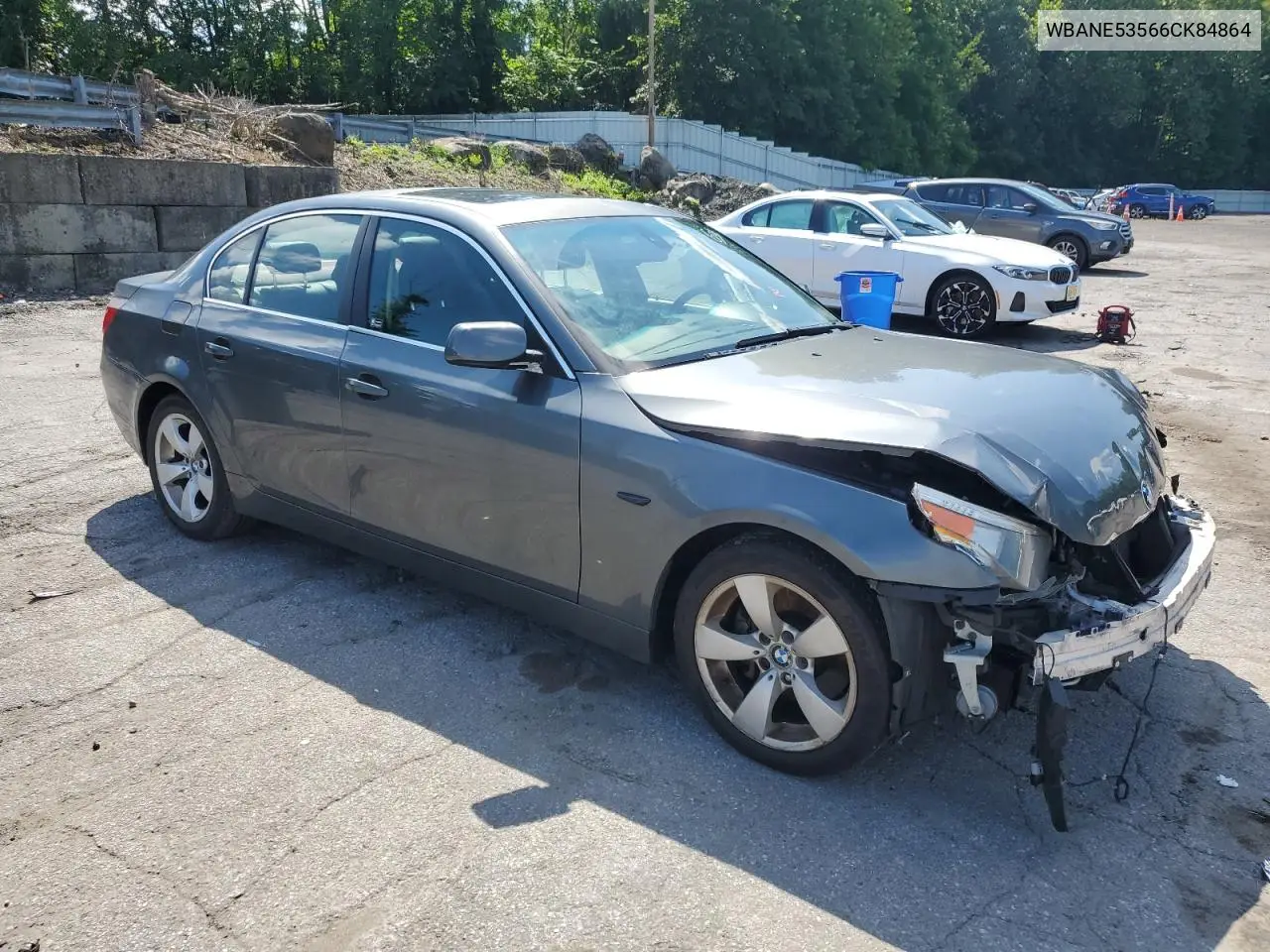 2006 BMW 525 I VIN: WBANE53566CK84864 Lot: 64135835