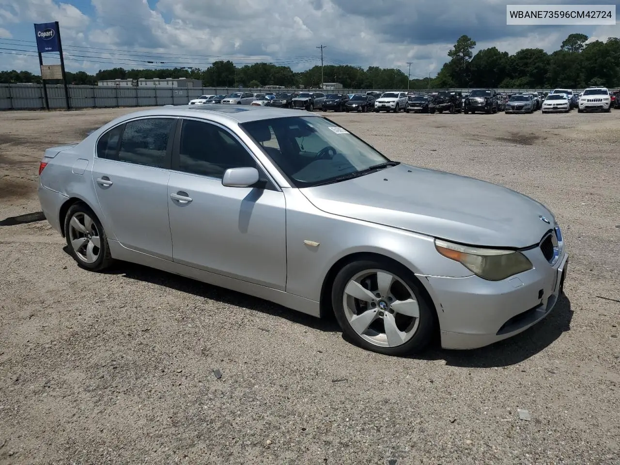2006 BMW 530 I VIN: WBANE73596CM42724 Lot: 65436875