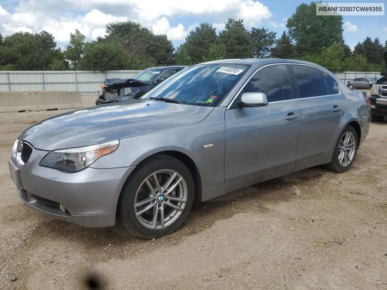 2007 BMW 525 Xi VIN: WBANF33507CW69355 Lot: 61480095