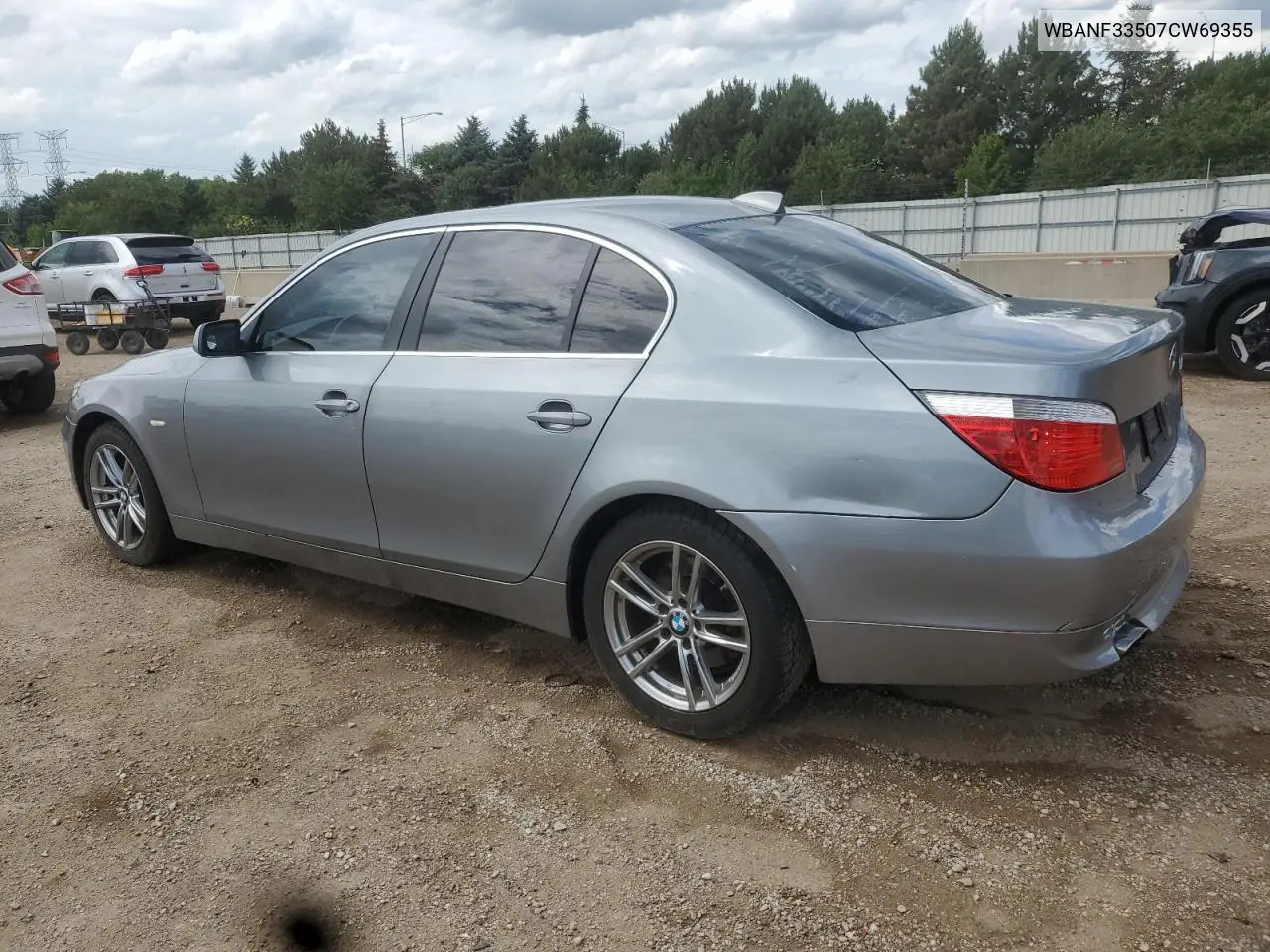 2007 BMW 525 Xi VIN: WBANF33507CW69355 Lot: 61480095