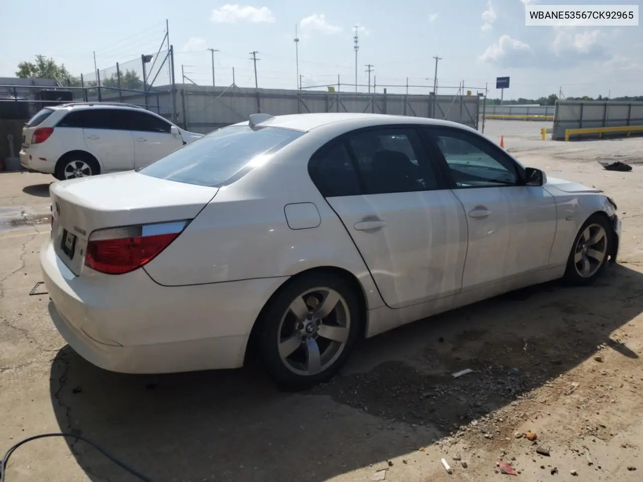 2007 BMW 525 I VIN: WBANE53567CK92965 Lot: 61916305