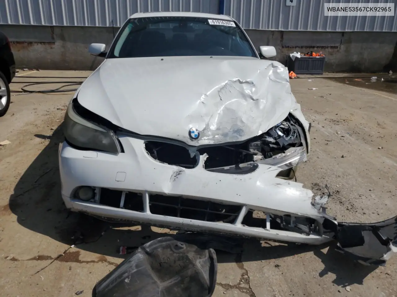 2007 BMW 525 I VIN: WBANE53567CK92965 Lot: 61916305