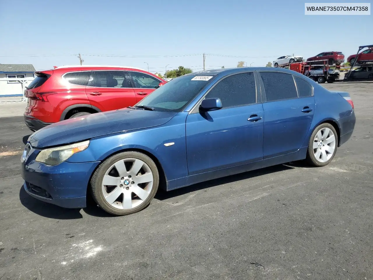 2007 BMW 530 I VIN: WBANE73507CM47358 Lot: 62793565
