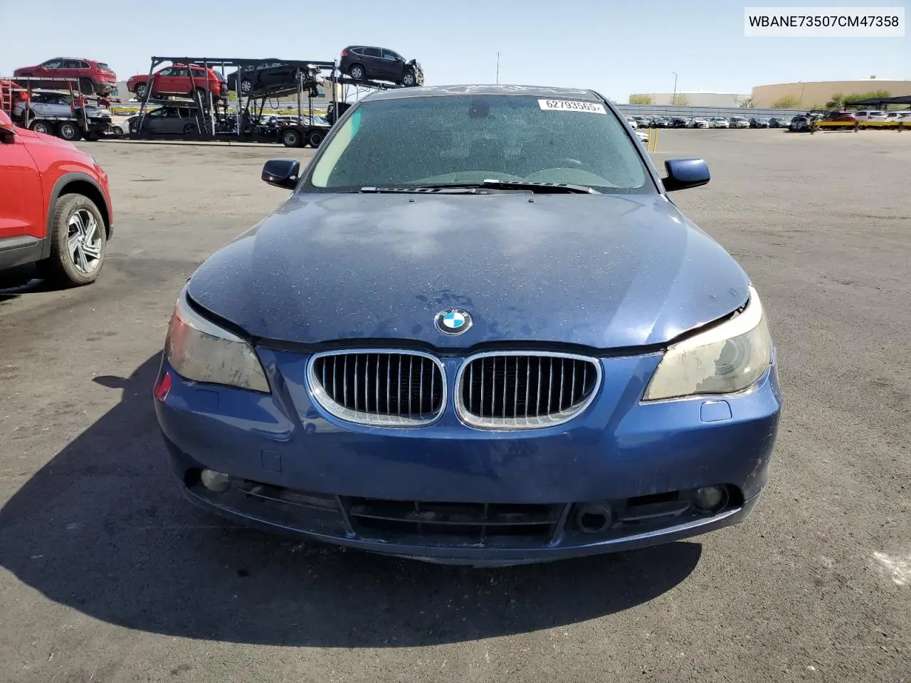 2007 BMW 530 I VIN: WBANE73507CM47358 Lot: 62793565