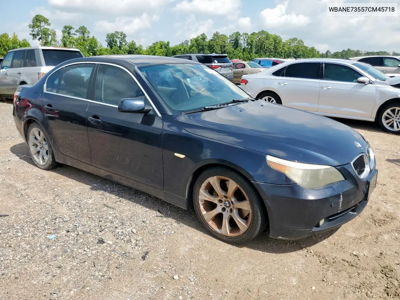 2007 BMW 530 I VIN: WBANE73557CM45718 Lot: 64907475