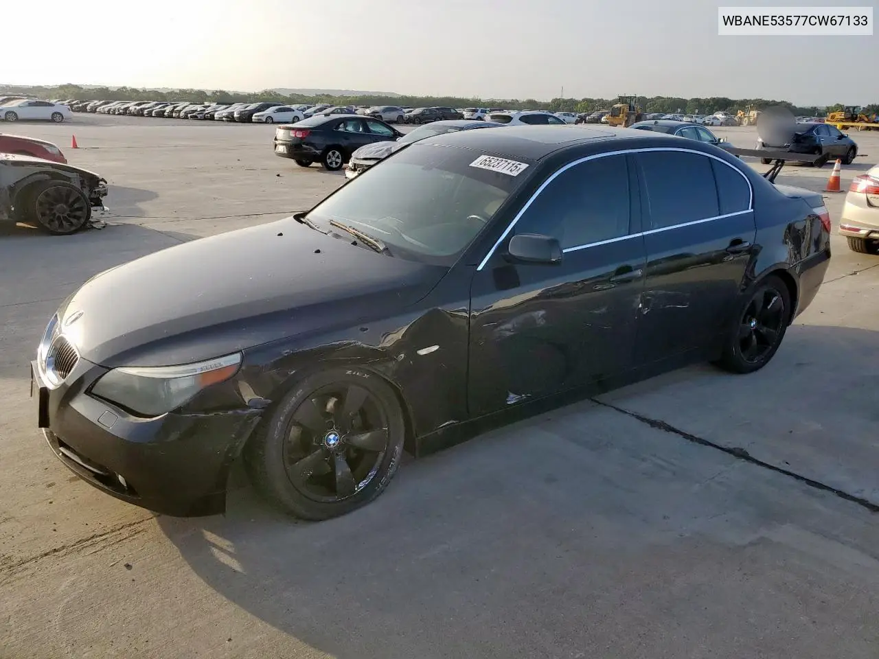 2007 BMW 525 I VIN: WBANE53577CW67133 Lot: 65237115