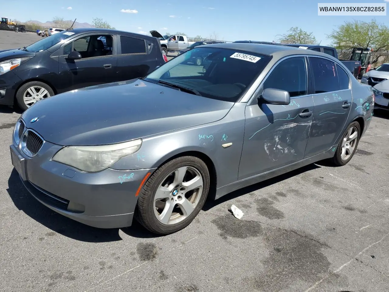 2008 BMW 535 I VIN: WBANW135X8CZ82855 Lot: 55795745