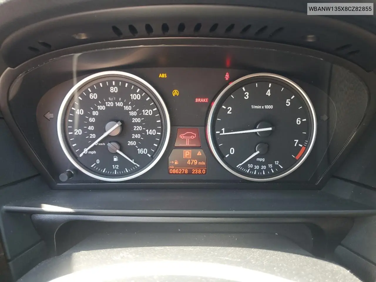 2008 BMW 535 I VIN: WBANW135X8CZ82855 Lot: 55795745