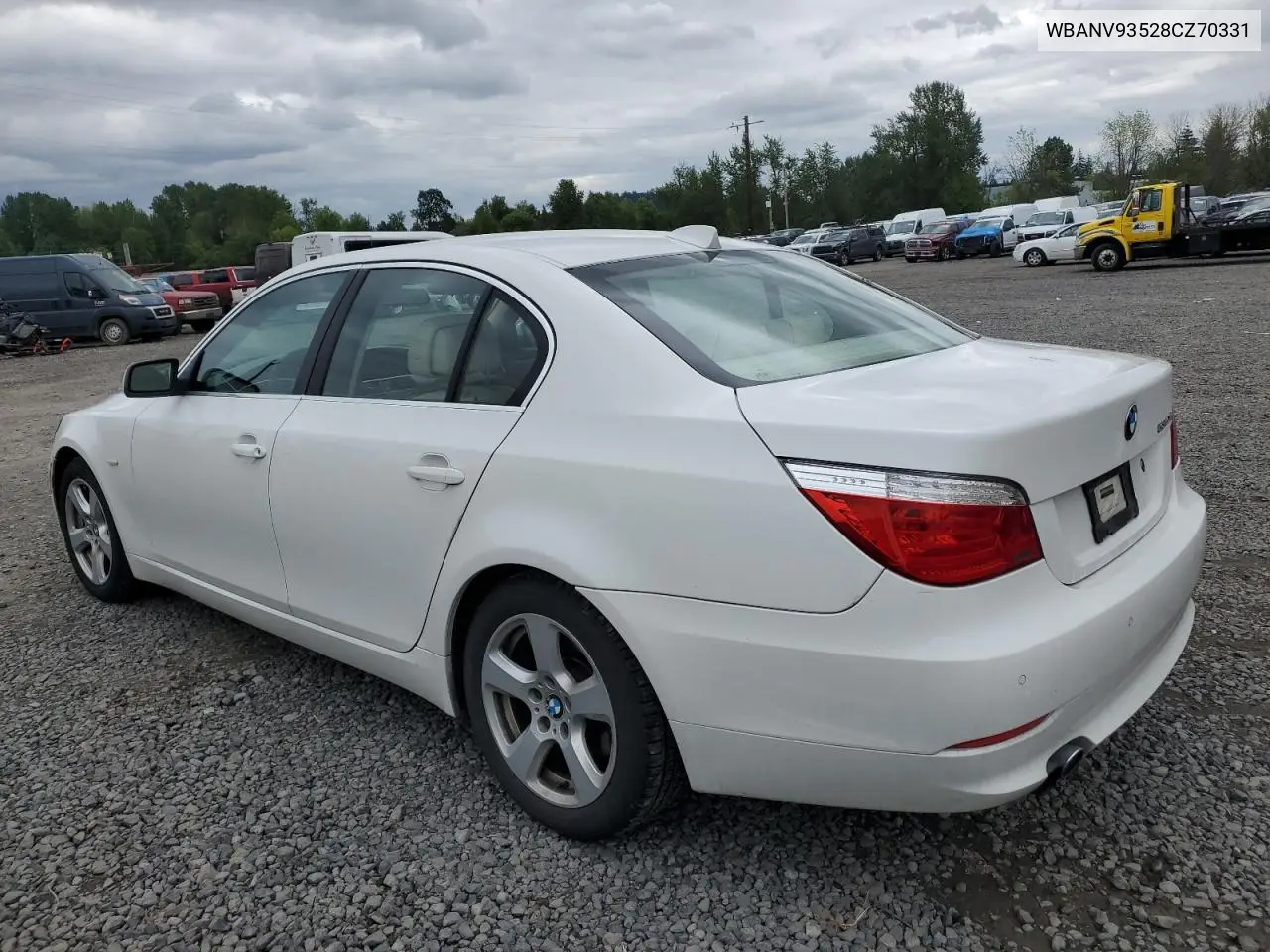 2008 BMW 535 Xi VIN: WBANV93528CZ70331 Lot: 56126105