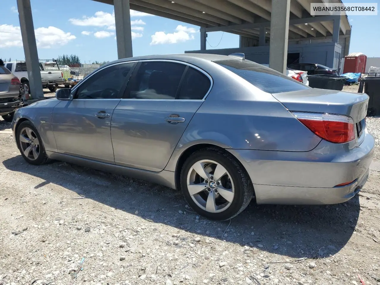 2008 BMW 528 I VIN: WBANU53568CT08442 Lot: 56910225