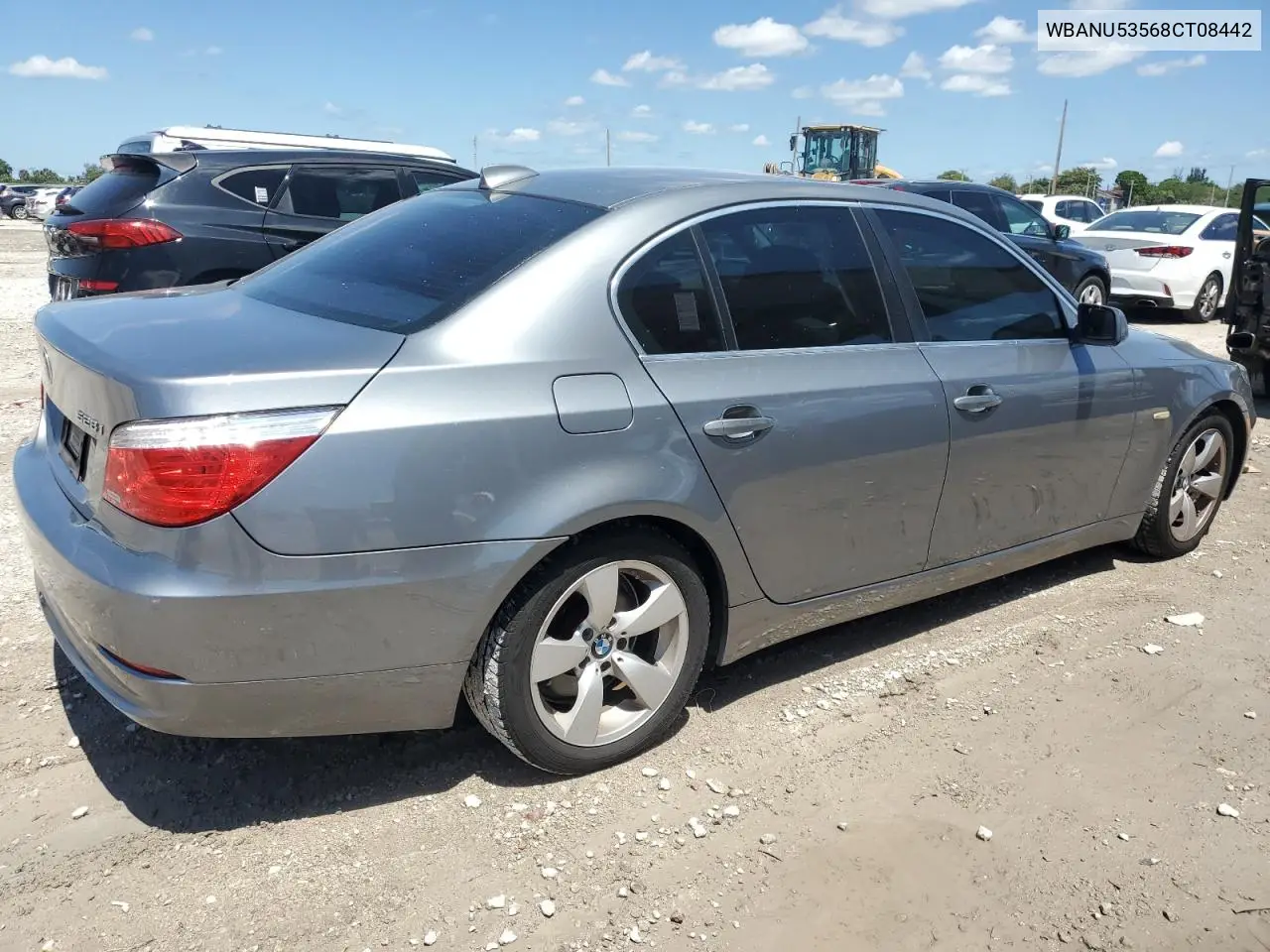 2008 BMW 528 I VIN: WBANU53568CT08442 Lot: 56910225
