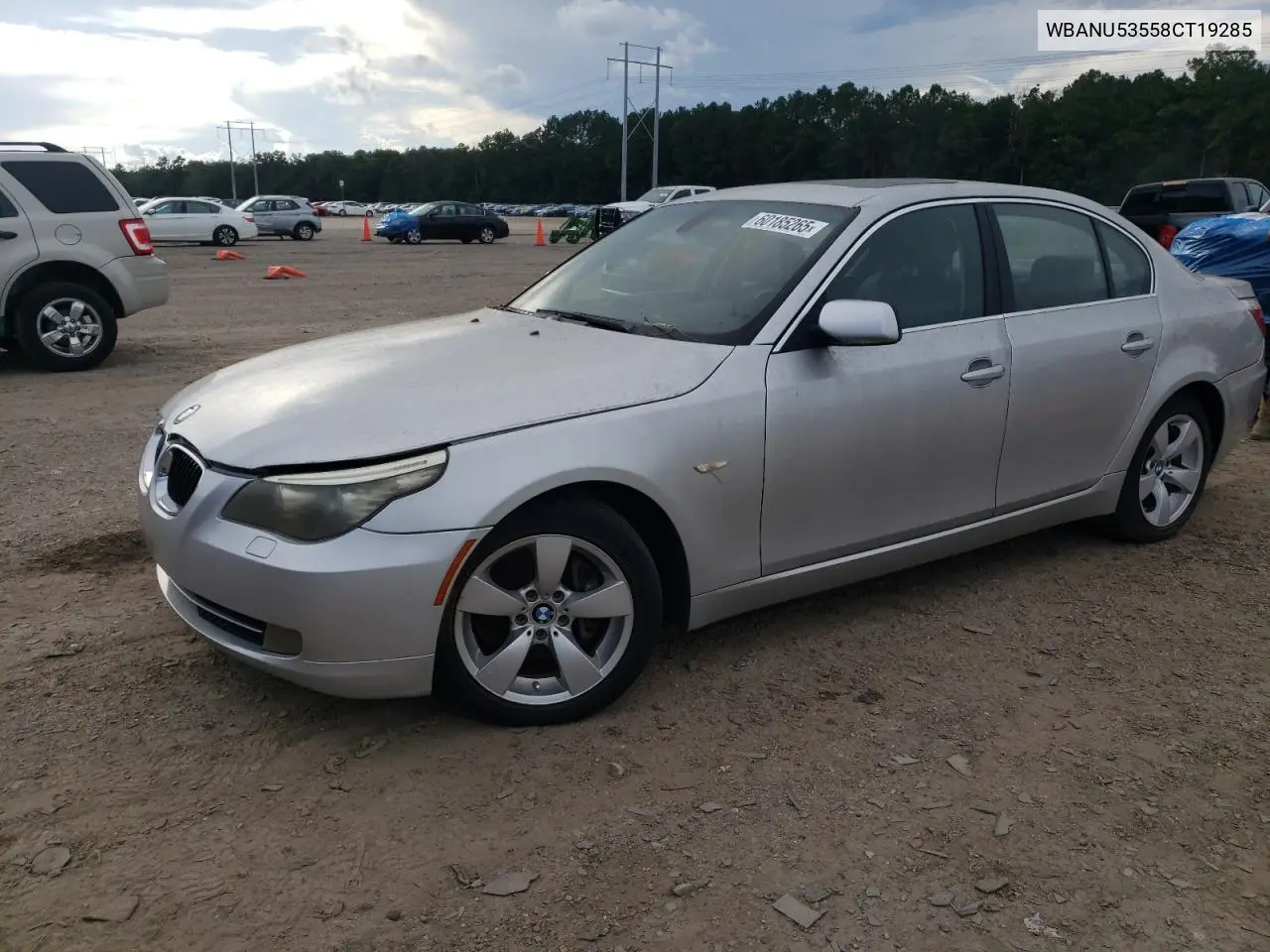 2008 BMW 528 I VIN: WBANU53558CT19285 Lot: 60185265