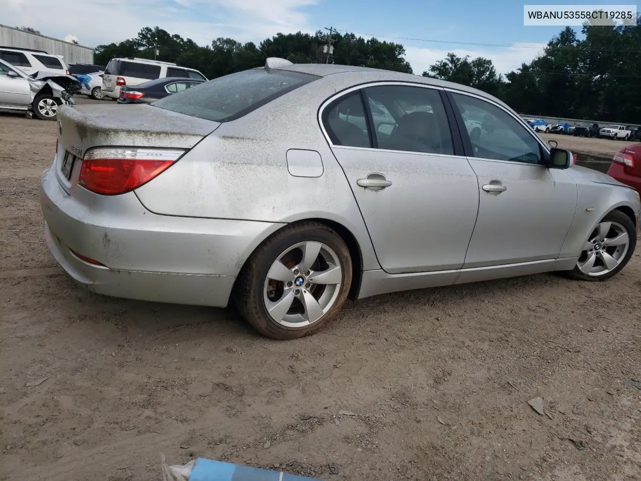 2008 BMW 528 I VIN: WBANU53558CT19285 Lot: 60185265