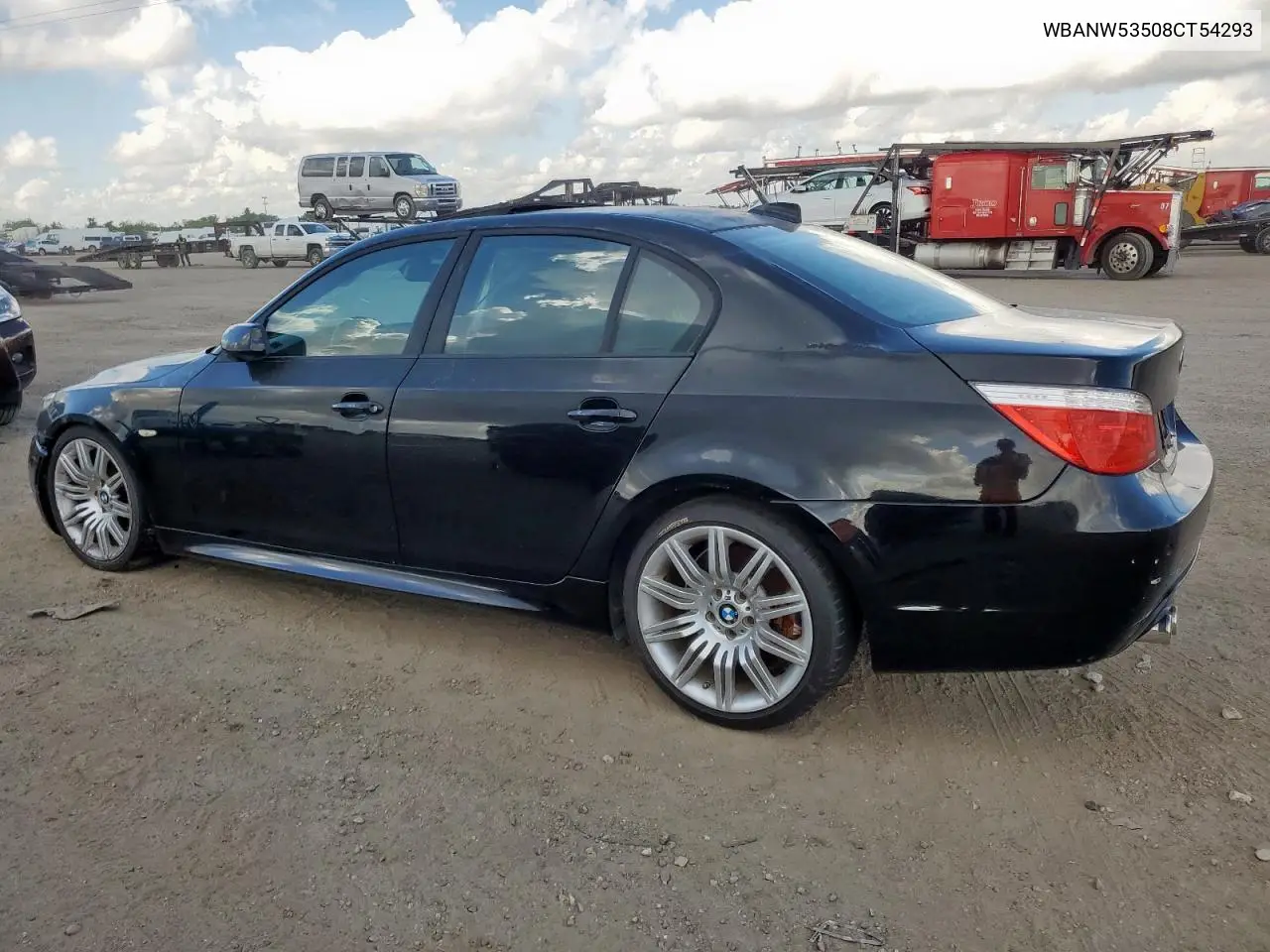 2008 BMW 550 I VIN: WBANW53508CT54293 Lot: 62854245