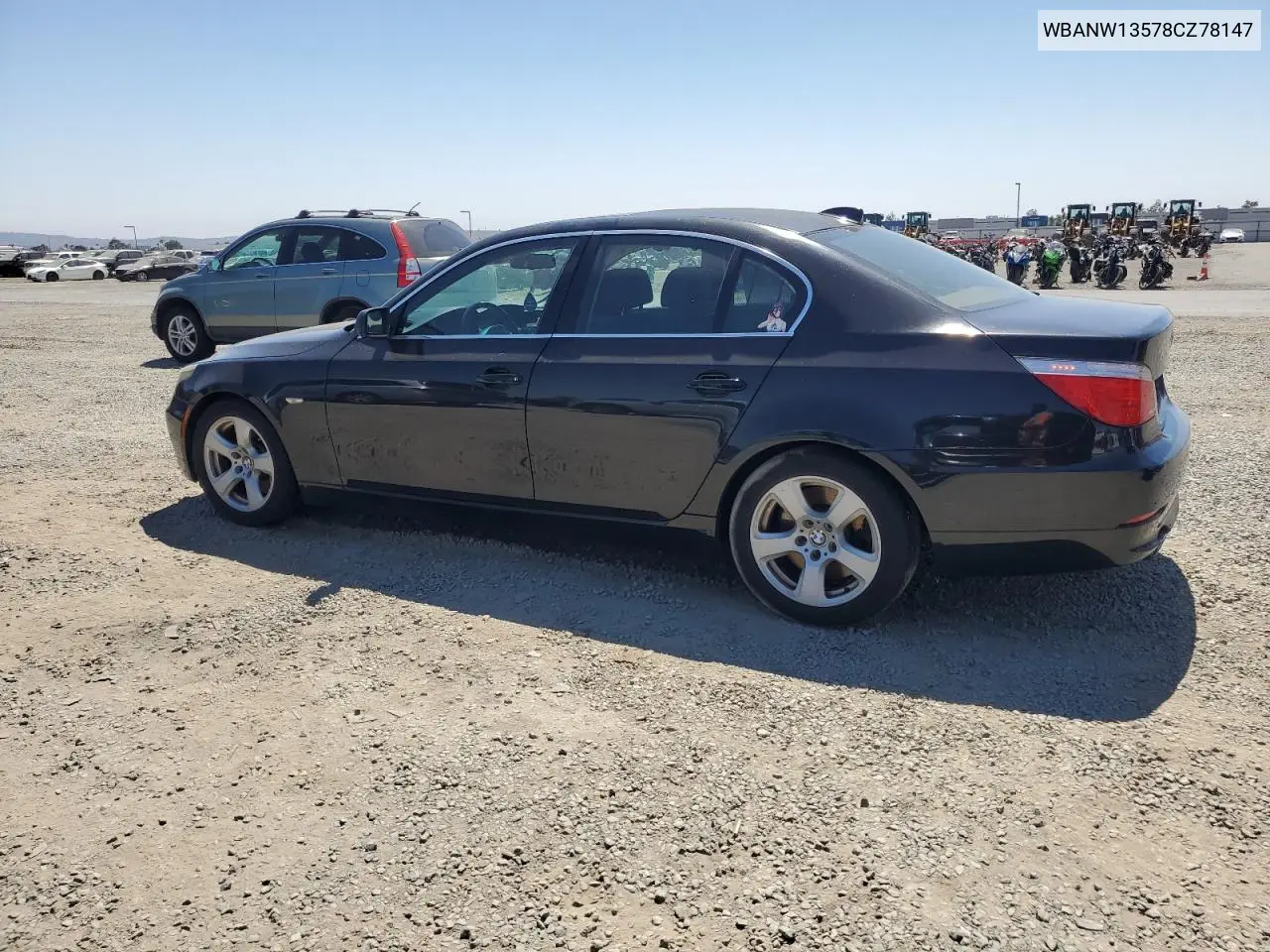 2008 BMW 535 I VIN: WBANW13578CZ78147 Lot: 63102655