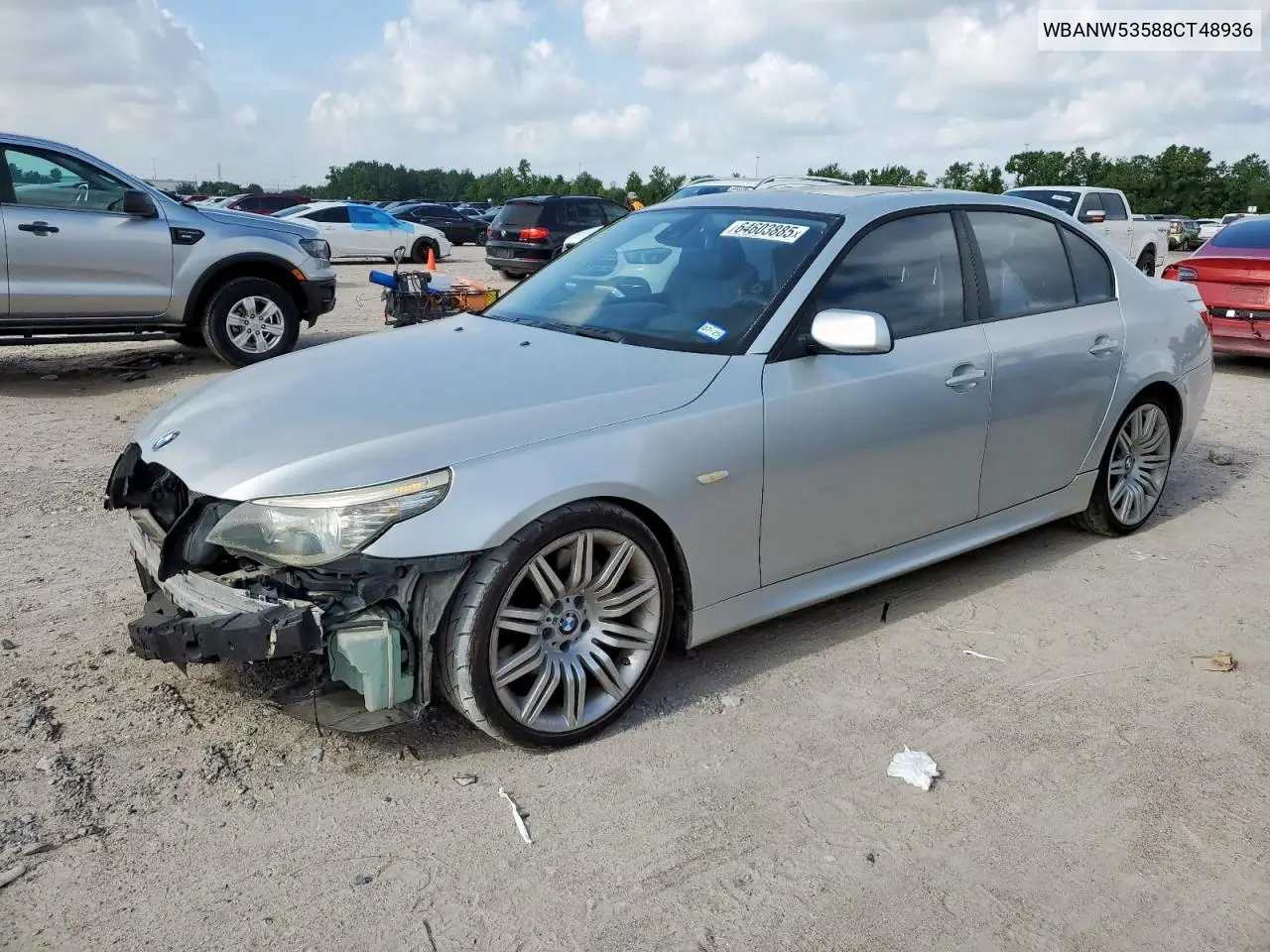 2008 BMW 550 I VIN: WBANW53588CT48936 Lot: 64603885