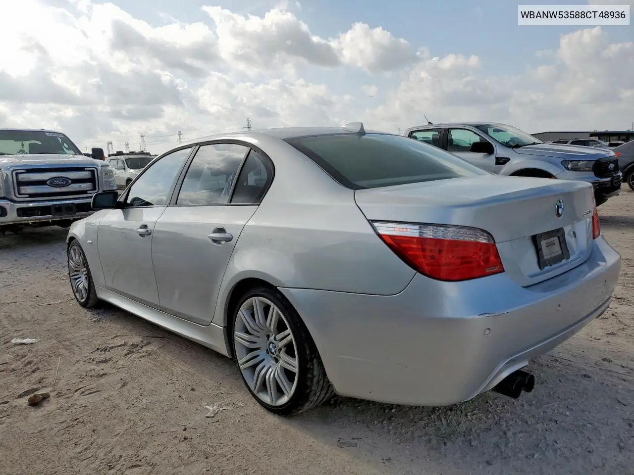 2008 BMW 550 I VIN: WBANW53588CT48936 Lot: 64603885