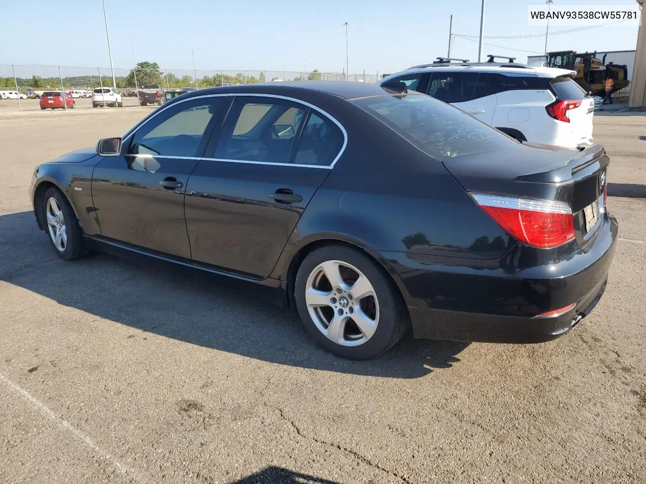 2008 BMW 535 Xi VIN: WBANV93538CW55781 Lot: 64984555