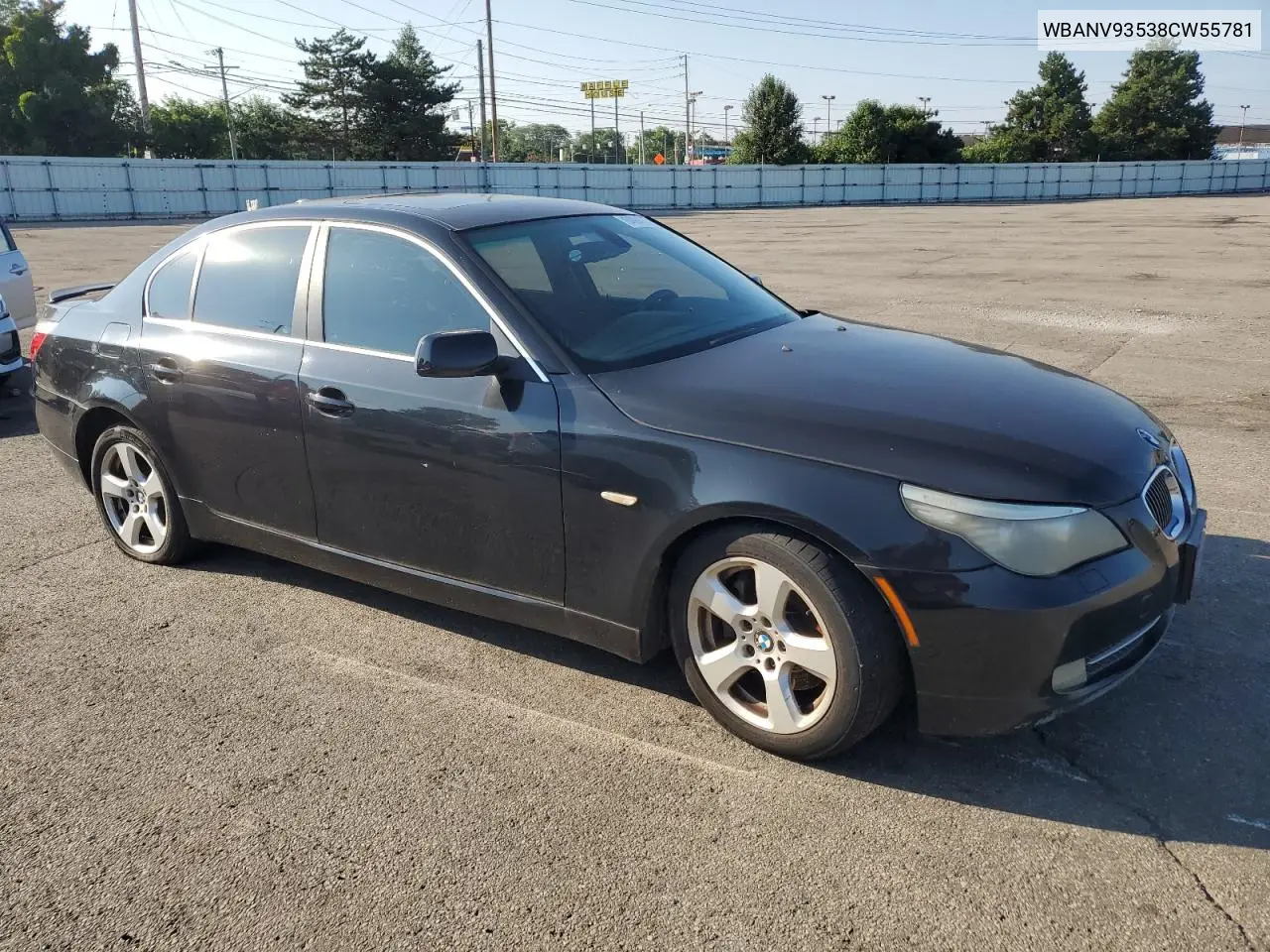 2008 BMW 535 Xi VIN: WBANV93538CW55781 Lot: 64984555