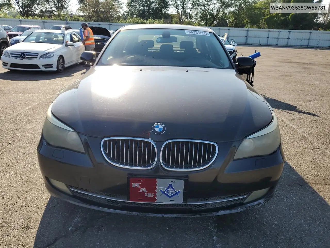 2008 BMW 535 Xi VIN: WBANV93538CW55781 Lot: 64984555