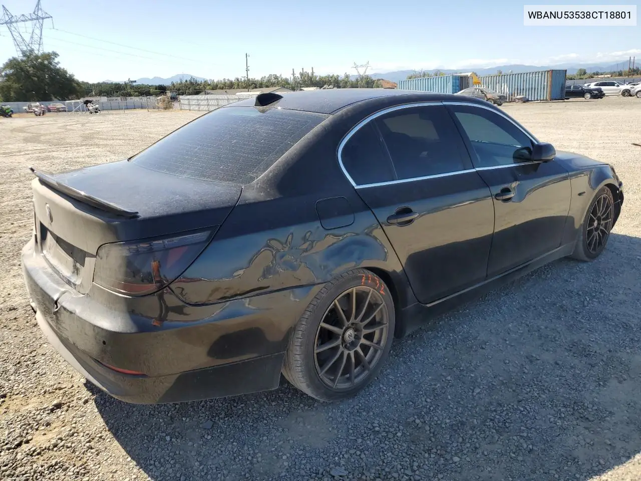 2008 BMW 528 I VIN: WBANU53538CT18801 Lot: 65853015