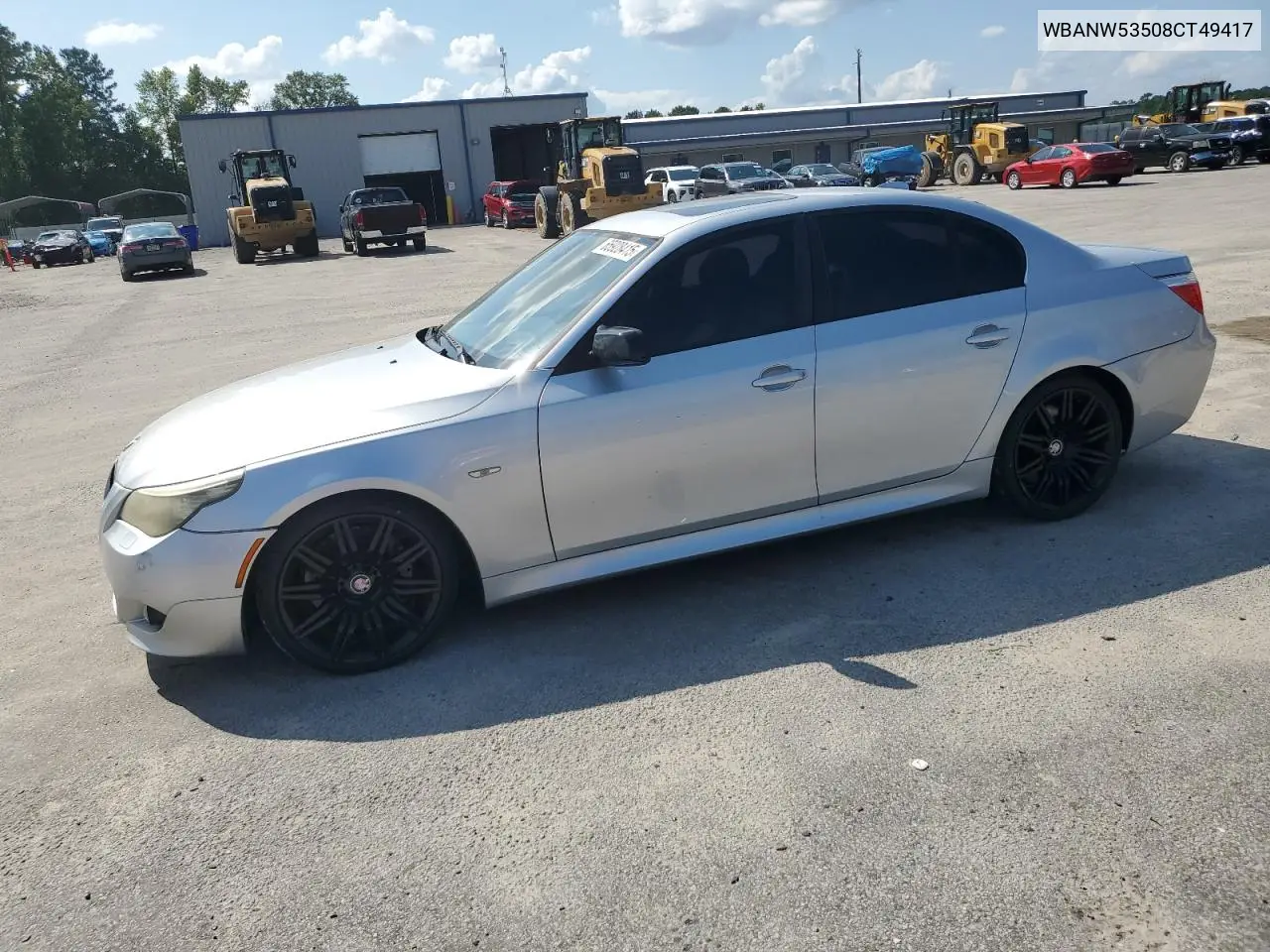 2008 BMW 550 I VIN: WBANW53508CT49417 Lot: 65928415